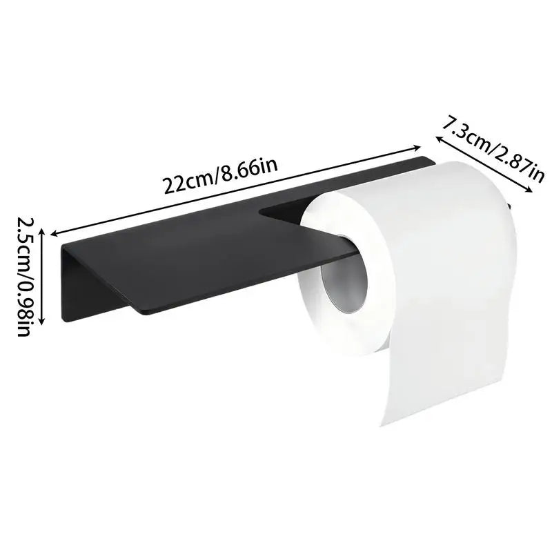 Toilettenpapierhalter ohne Bohren mit Ablage