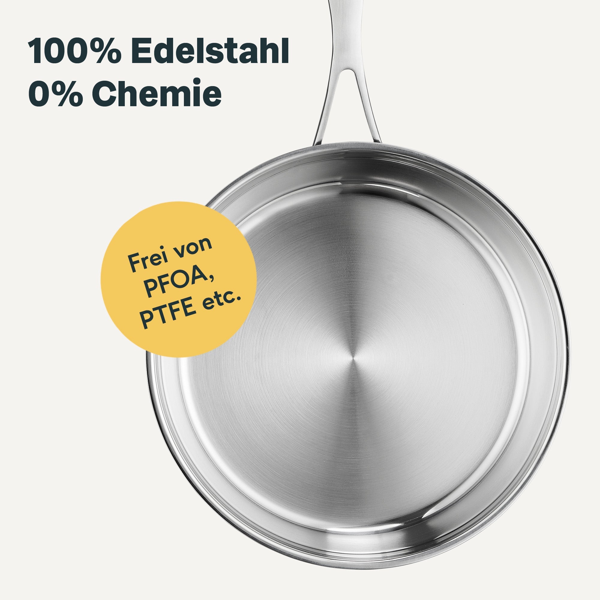 Edelstahlpfanne Ø 28 cm