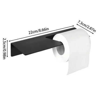 Toilettenpapierhalter ohne Bohren mit Ablage