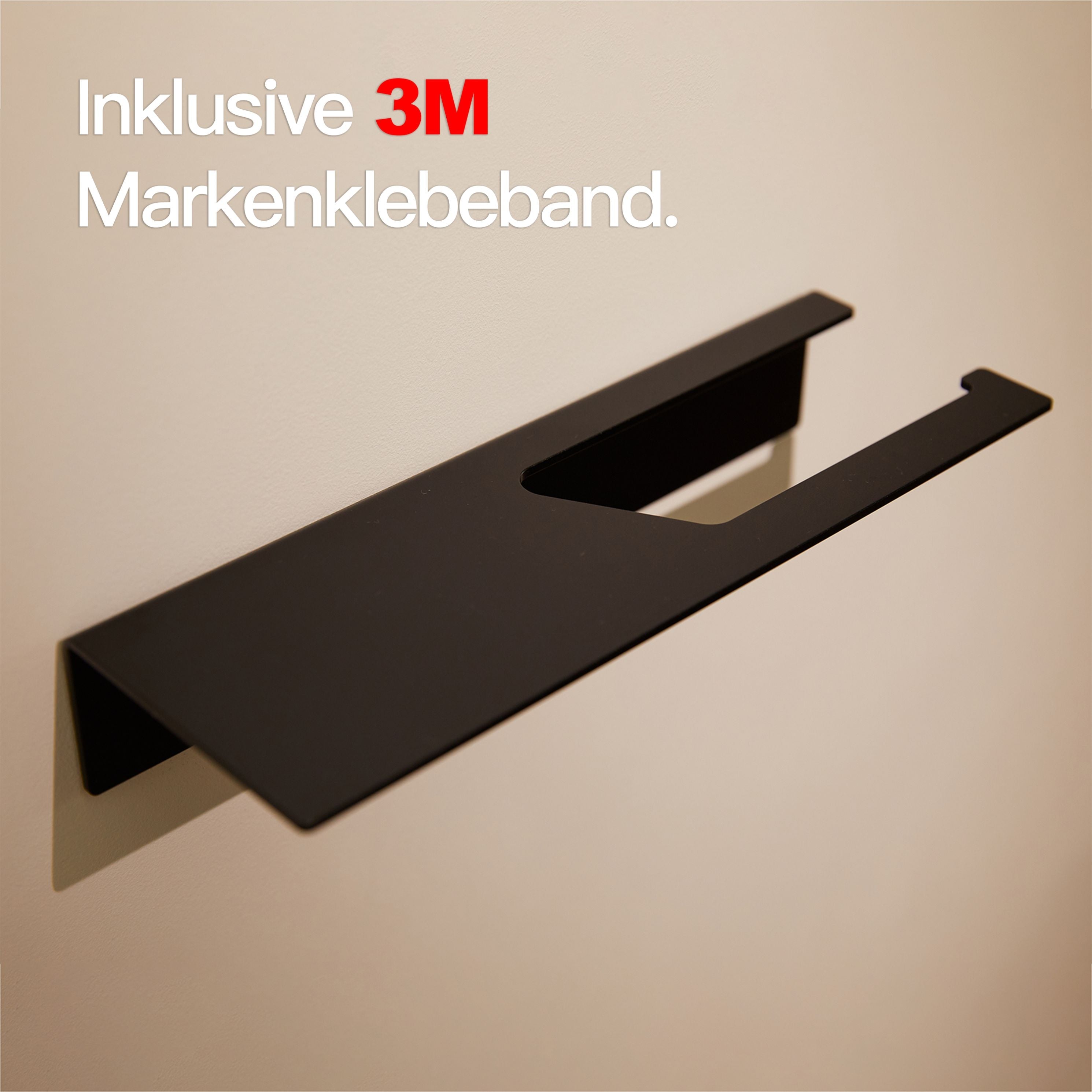 Toilettenpapierhalter ohne Bohren mit Ablage