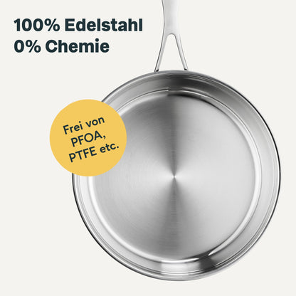 Edelstahlpfanne Ø 28 cm