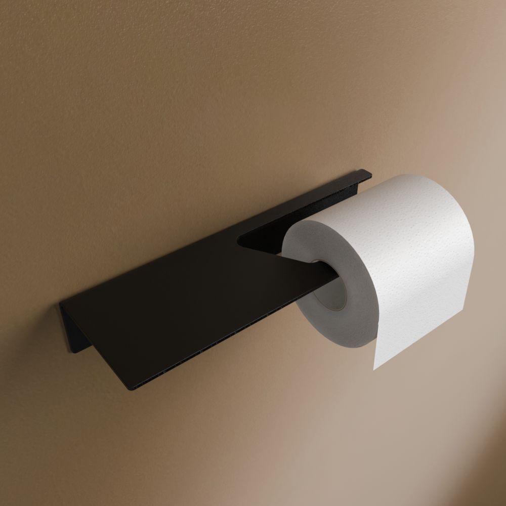 Toilettenpapierhalter ohne Bohren mit Ablage