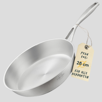 Edelstahlpfanne Ø 28 cm
